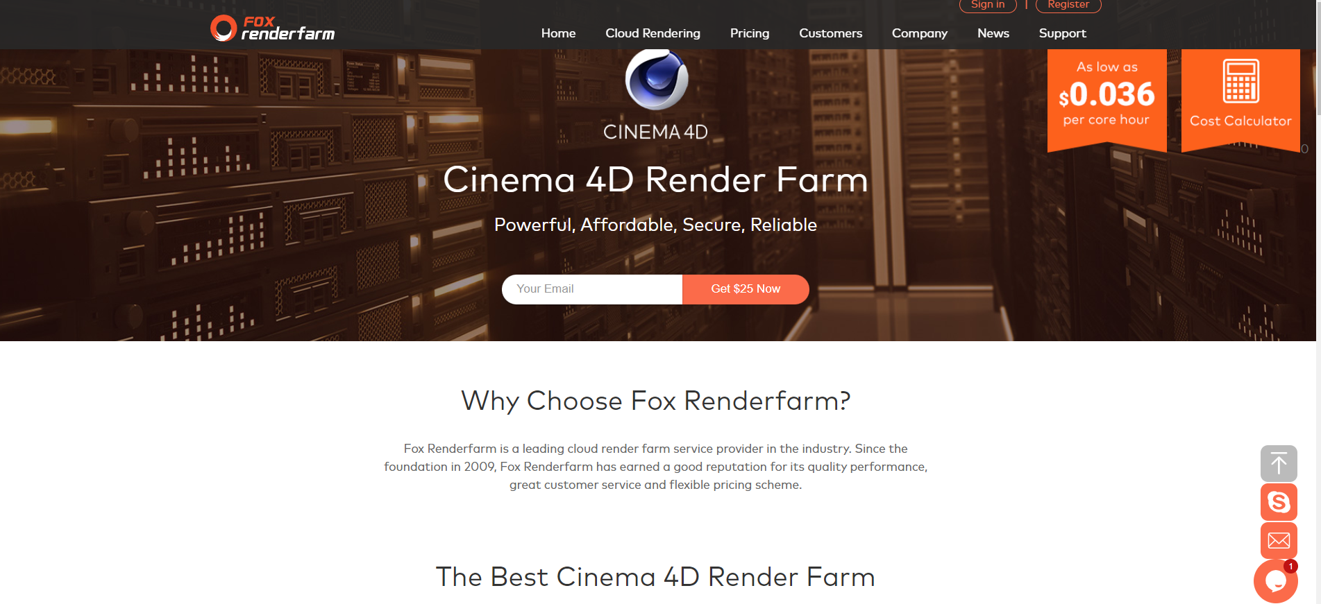 best cinema 4D redshift render farm