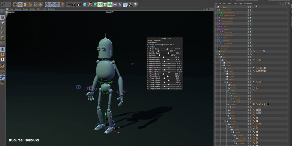 Charactor rigging on C4D - Cinema 4D vs Maya