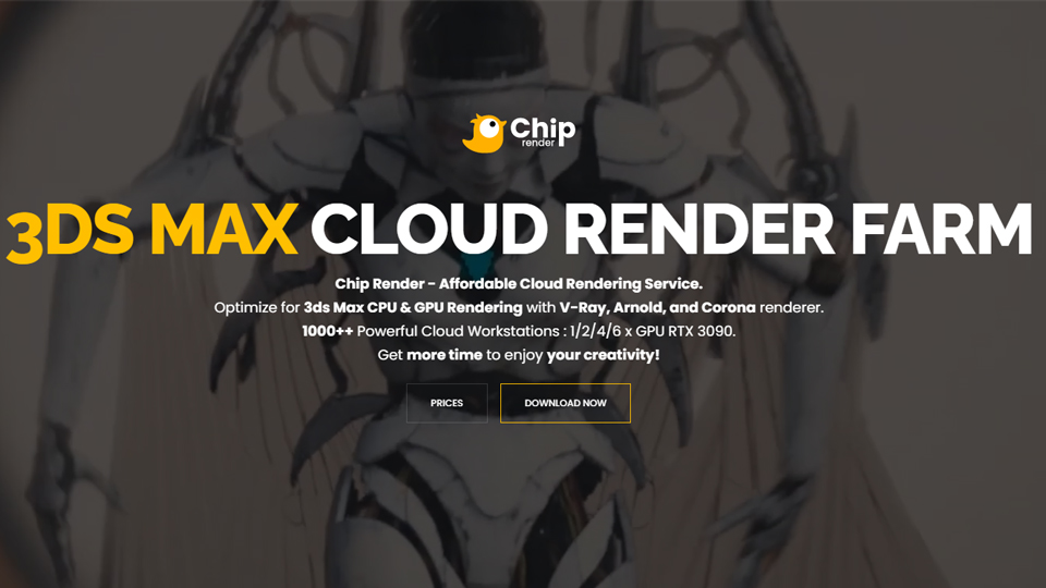 Chip Render Farm- best GPU render farm for 3ds Max