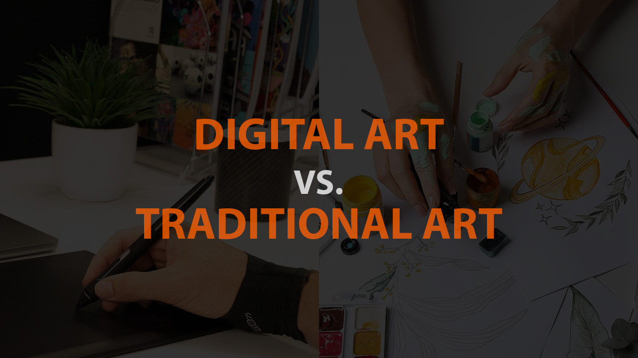 The comparison and connection between digital and traditional art 3