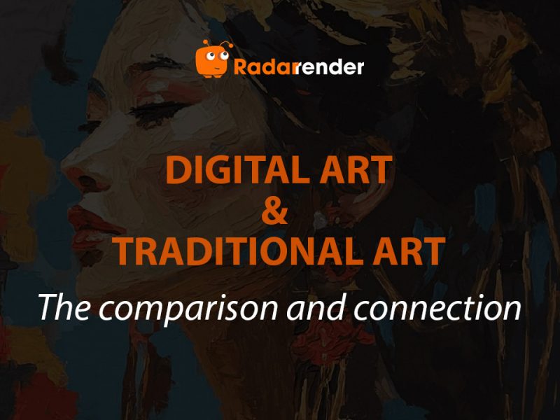 The comparison and connection between digital and traditional art