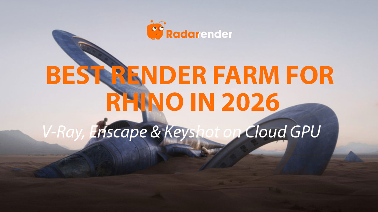 Best Render Farm for Rhino in 2026: V-Ray, Enscape & KeyShot on Cloud GPU