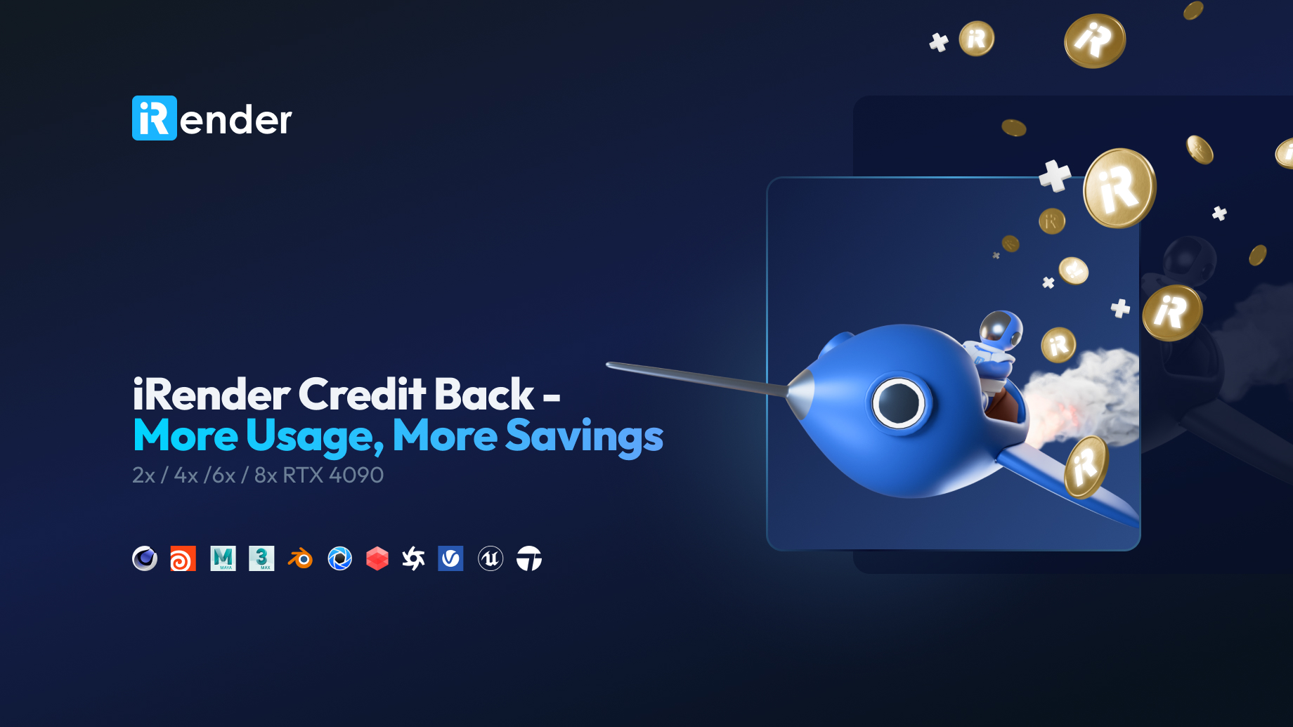 iRender Credit Back - More Usage, More Savings