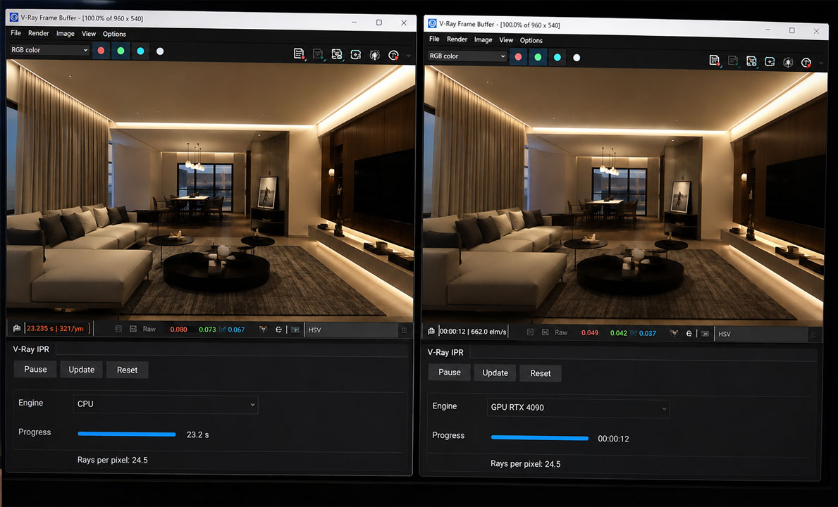 Why Iterating on Lighting Is So Slow in V-Ray Arch-Viz (And How Cloud GPU Helps)