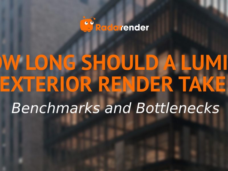 How Long Should a Lumion Exterior Render Take? Benchmarks and Bottlenecks